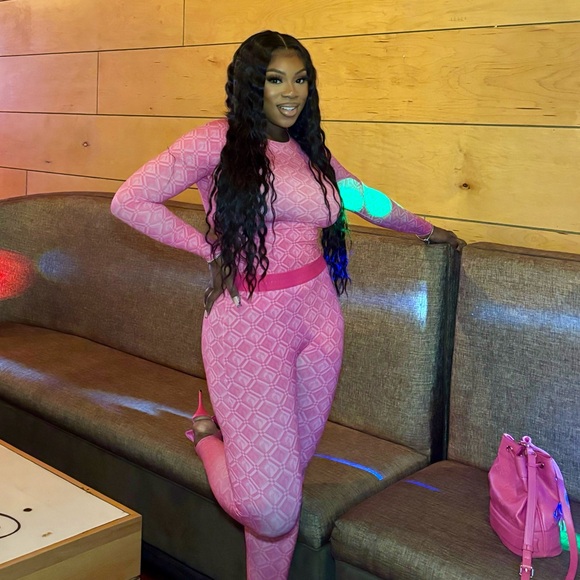 Marine Serre Set Pink - Picture 7 of 9